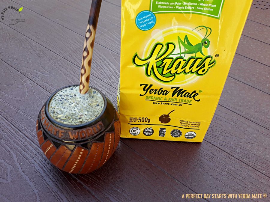 Yerba Mate Kraus with Gourd and Bombilla