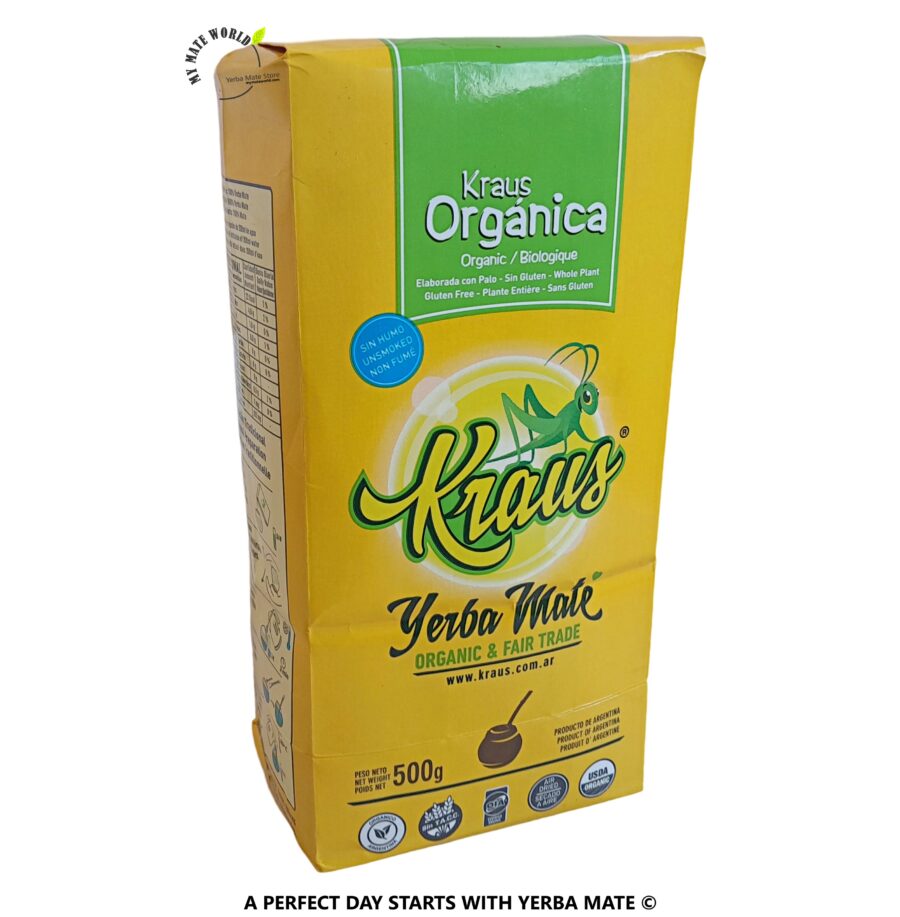 Organic Unsmoked Premium Yerba Mate Kraus. 1.10" Lbs Bag