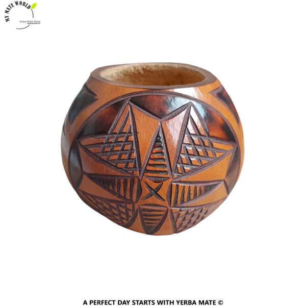Hand Carved Yerba Mate Gourd