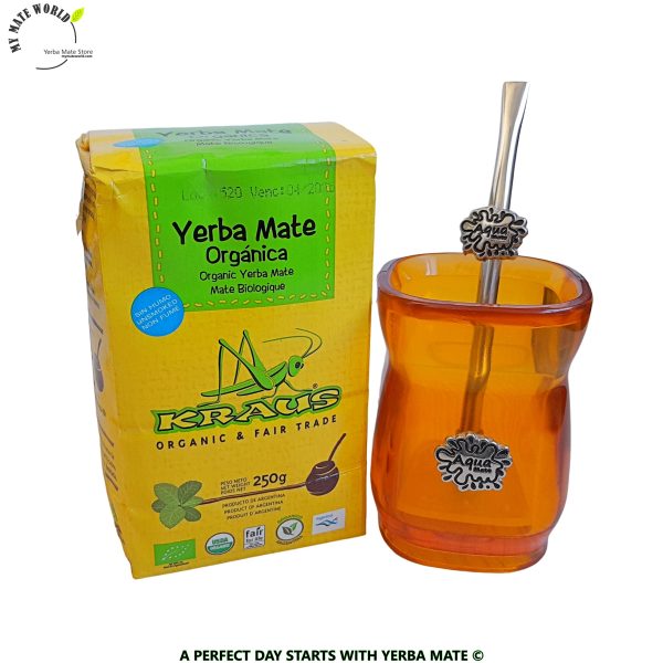 Yerba-Mate-Cup-Acrylic-Orange-Bombilla