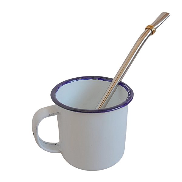 Yerba-Mate-Cup-Small-White-Enameled-Bombilla